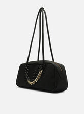 BOLSA BOWLING PRETA NOBUCK GRANDE CORDÃO A 50011 0966 0001 AREZZO